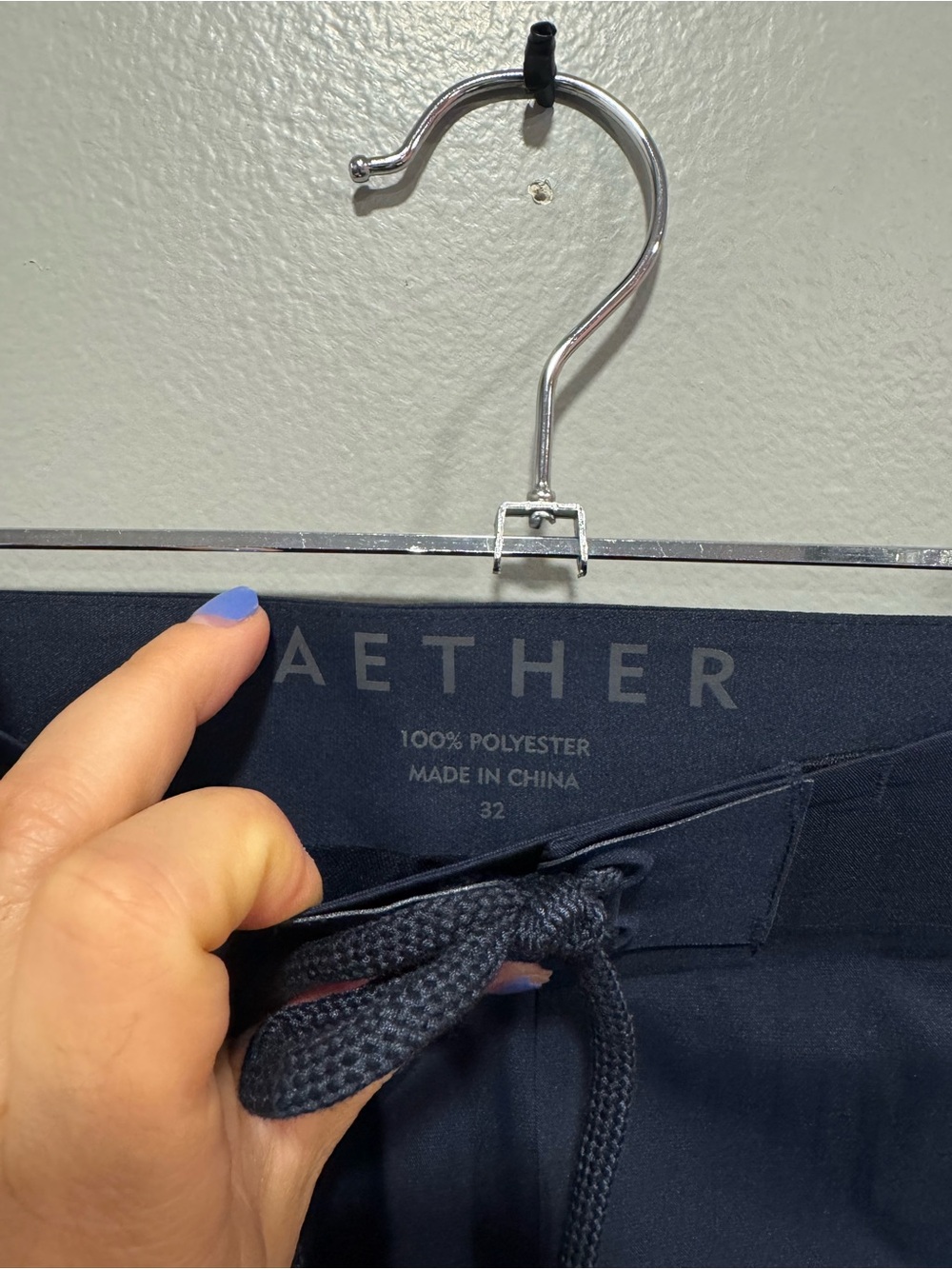 Aether Men’s Technical Shorts in Blue Size 32 Waist - Picture 2 of 6